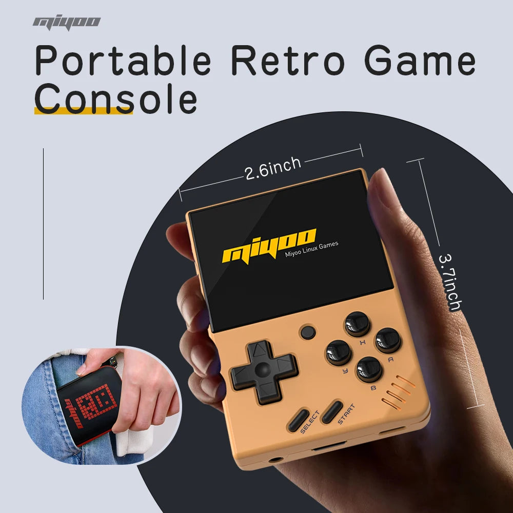 V4 Portable Retro Handheld Game Console 2.8Inch IPS Screen Video Linux System