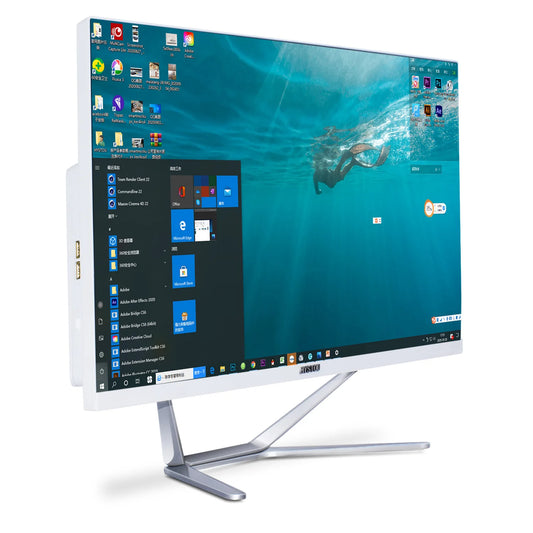 Quad Core 23.8 Inch PC Desktop Computer Capacitive Monitor