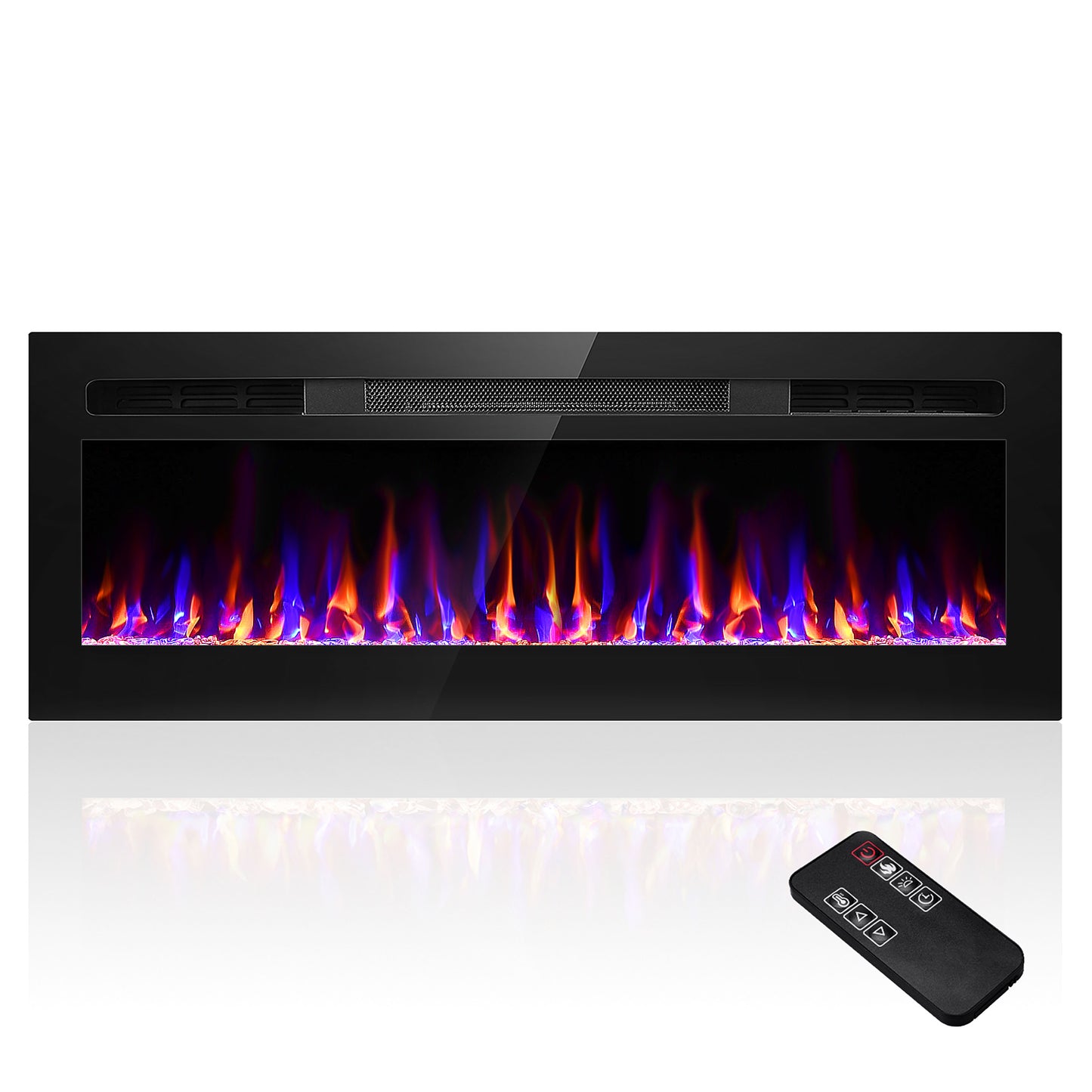 Electric Fireplace Heater 12 Flame Remote Control 750/1500w Heater Dropship