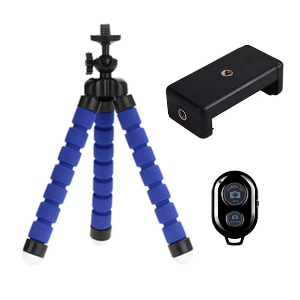 Tripod for Mobile Camera Holder Selfie Bluetooth-Compatible Remote Shutter