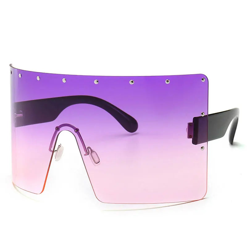 One-Piece Windproof Goggles Mirror Sun Glass UV400 OversizedSunglasses