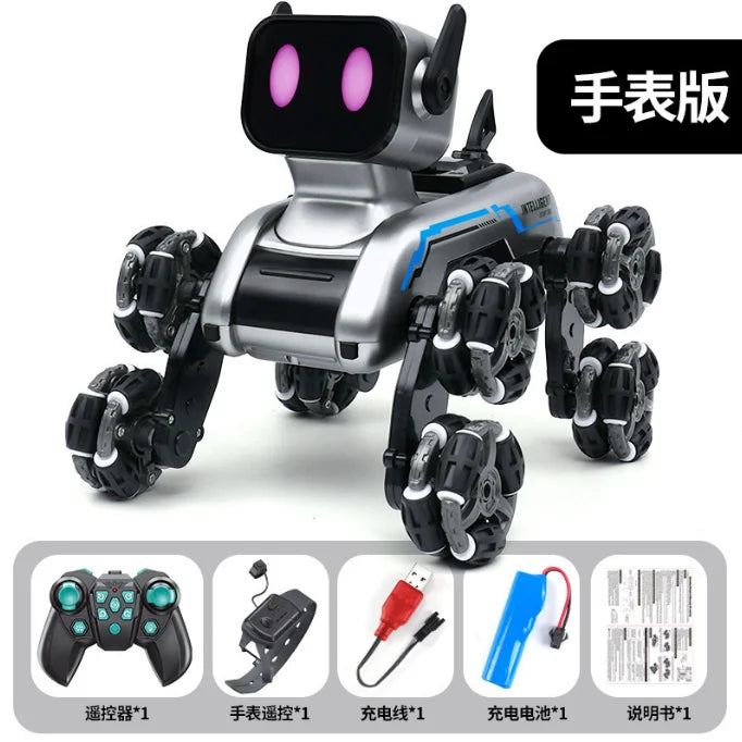 Toy Boy Intelligent Machine Dog Remote Control Car 8-Wheel Stunt Remote