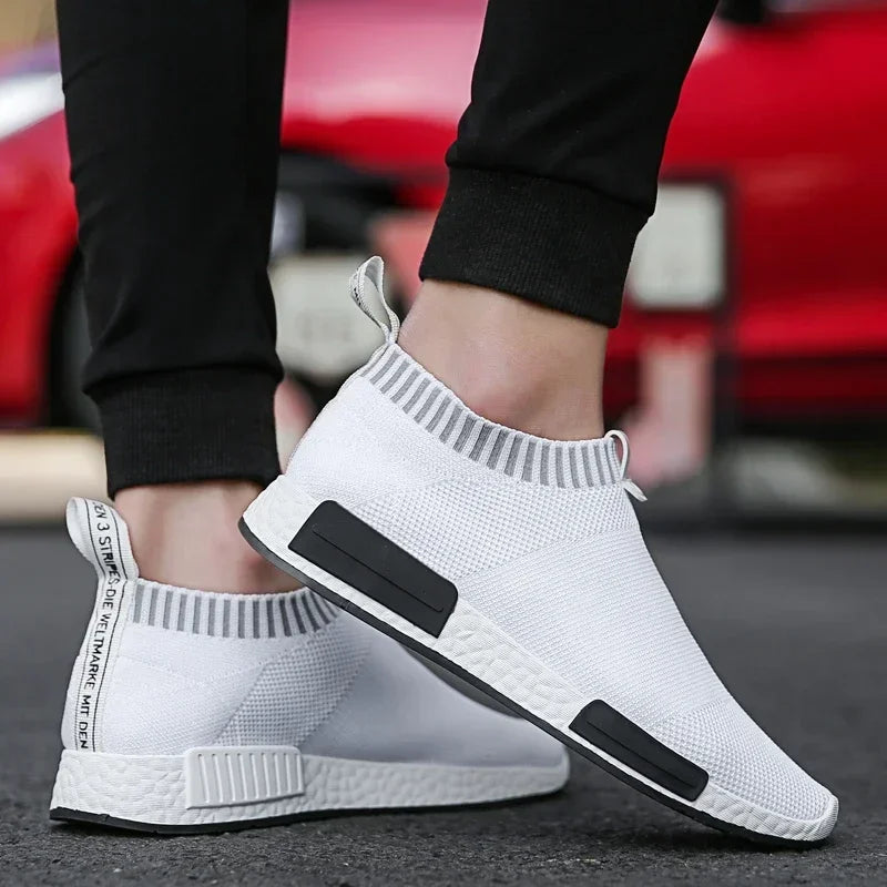 Men's Slip on Sock Sneakers 38-47 Super Light Breathable Shoes