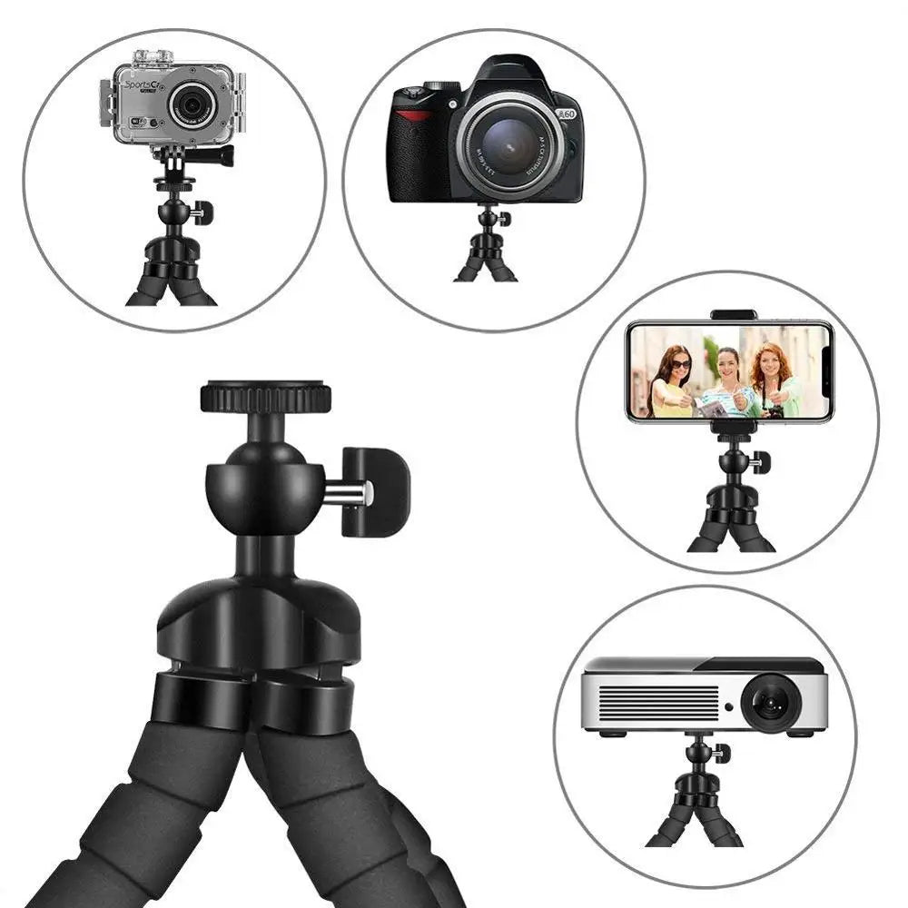 Tripod for Mobile Camera Holder Selfie Bluetooth-Compatible Remote Shutter