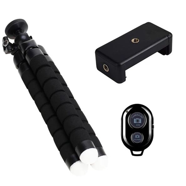 Tripod for Mobile Camera Holder Selfie Bluetooth-Compatible Remote Shutter